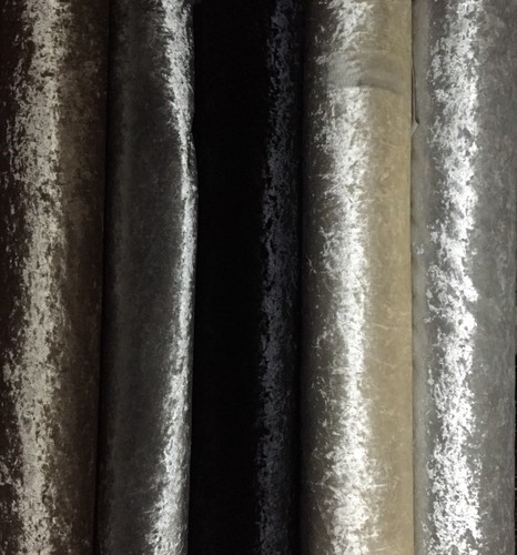 Fire Retardant Luxury Crushed Velvet Upholstery Fabric with 142cm width
