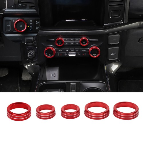 Air Conditioner /Headlight /Audio Switch Knob Trim for Ford F150 21+ Accessories - Picture 1 of 8