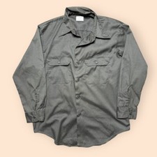 Vintage 1970s Big Mac JC Penney  s Work Shirt Distressed Men  s Large Brown Vtg