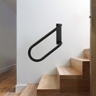U-shape Left Wall-mounted Handrail Safety Handle Hand Railing Grab Bars 3 Steps