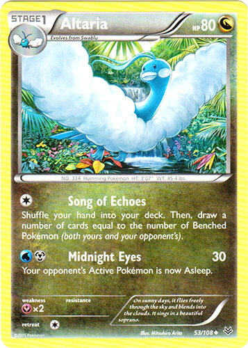 Pokemon - Altaria - 53/108 - Uncommon - XY - Roaring Skies - NM