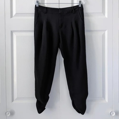 PARKER ~ Size 4 ~ DELVIN Soft Pleated Shirred Taper Leg Cropped Jogger Pants c27 - Picture 6 of 8