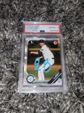 George Kirby Signed 2020 Bowman 1st Year RC RARE Rookiegraph Label PSA 10 AUTO