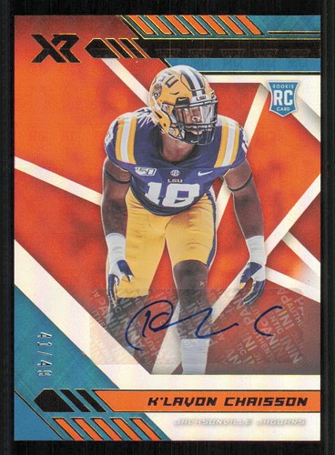 2020 Panini XR Rookies Auto Orange #150 K'Lavon Chaisson/49 /49 - Picture 1 of 2