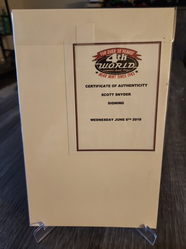 Justice League #1 Jim Lee Variant Signed by Scott Snyder w C.O.A. DC Comics 2018 - Picture 4 of 5