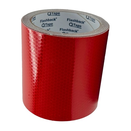 Red Reflective Tape Self-Adhesive Glass Bead Reflective Tape Vinyl Waterproof - Picture 6 of 6