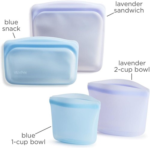 2025 New!Safe Platinum Silicone Reusable Storage Bags, 4 - Pack - Picture 52 of 77