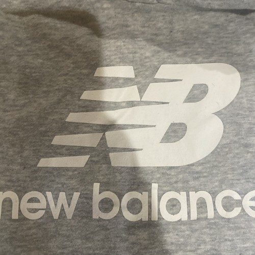 New Balance Girls Logo Pocket Hoodie Gray Heather Size Large 14/16 - Picture 2 of 7