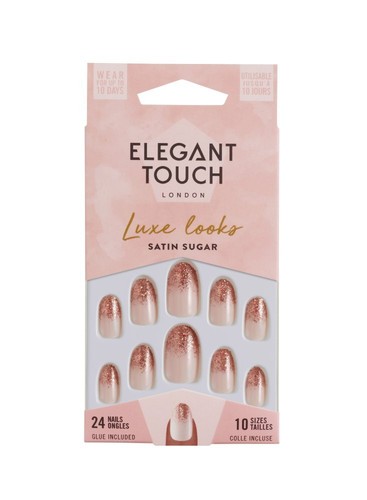 Elegant Touch Luxe Looks False Artificial Nails Manicure Kit 24 48 Nails Glue - Picture 83 of 112