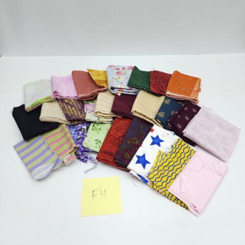 Enorme Lote de Tela de 2 Lb Acolchado Costura Novedad Estampado Etc Destash Moda F4 - Imagen 2 de 18