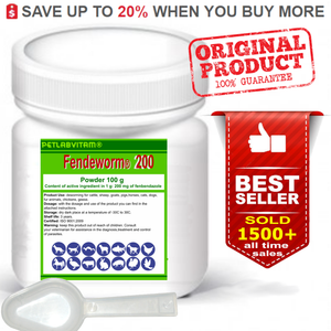 Fendeworm-200-100g-Powder-Fenbendazole-20-De-wormer-Panacur-Safe-Guard-Dog-Cat