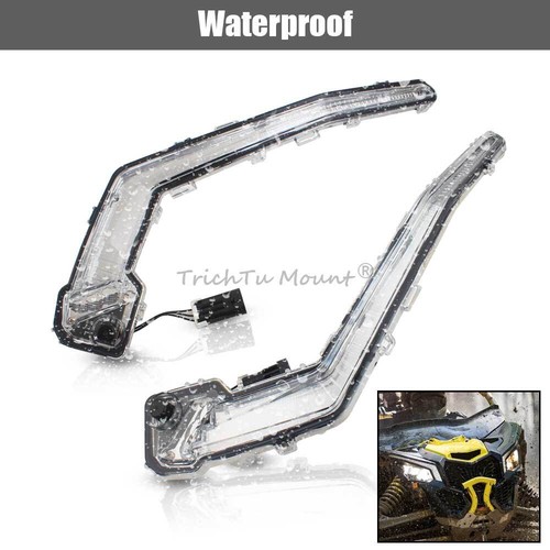LED Front Signature Turn Signal Light for Can Am Maverick X3 MAX XRS-DPS 2017-18 - Picture 4 of 19