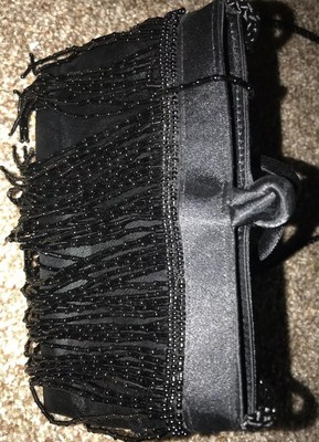 black cocktail purse
