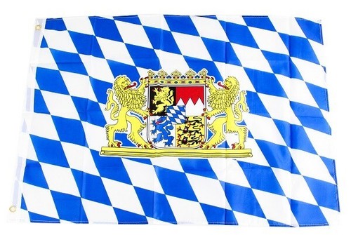 Set Fahne 60x90 cm + Girlande 4 m Bayern Flagge - Bild 1 von 5