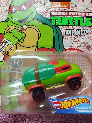 Hot Wheels Teenage Mutant Ninja Turtles Raphael Character Car 4/5 Nickelodeon - Picture 3 of 13