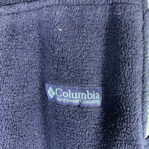 Columbia Jacket Women Blue Green Long Sleeve Fleece Full Zip Up Pocket SZ LARGE - Picture 4 of 6