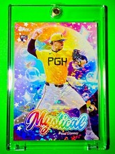 Paul Skenes RARE SPARKLE REFRACTOR TOPPS ROOKIE CARD MYSTICAL SP INSERT RC MINT!