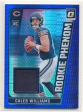 2024 Donruss Optic Caleb Williams Rookie Phenoms Jersey Blue Hyper RC #RPB-CWS