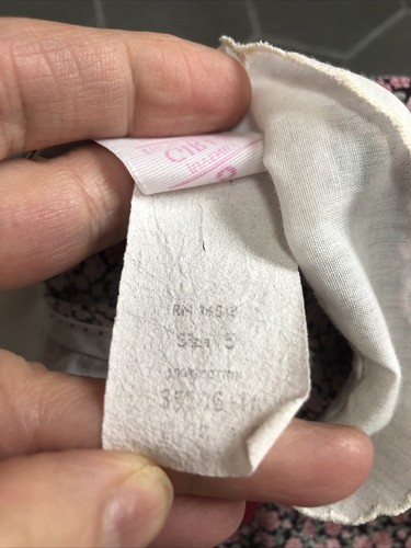 VINTAGE 80s PInk FLORAL DRESS SIZE 5 SEARS Made In USA Read Description - Picture 10 of 10