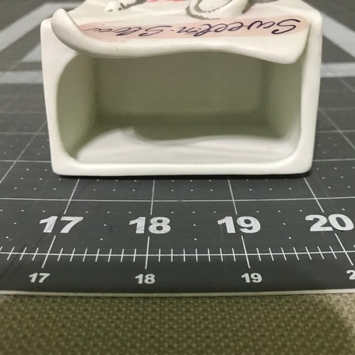 Giftco Inc Sweet n' Slow Sugar Packet Holder 1989 Porcelain Mouse Sip Diet Soda - Picture 6 of 8