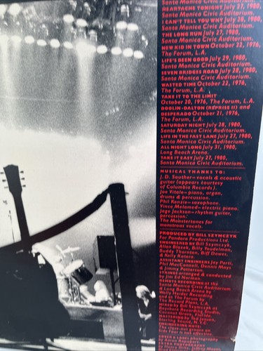Eagles - Eagles Live Double Vinyl LP - 1980 Asylum BB-705 With Poster - Picture 10 of 16