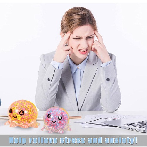 Anti Stress Ball Unbreakable Venting Glowing Octopus Reliever BEST Fun A1T0 - Picture 10 of 12