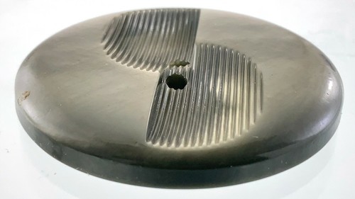 Vintage Molded Plastic Garment Button Size 1.75in Design Pattern 933A - Picture 3 of 6