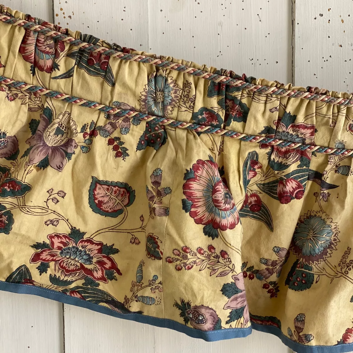Yellow floral curtain fabric deals