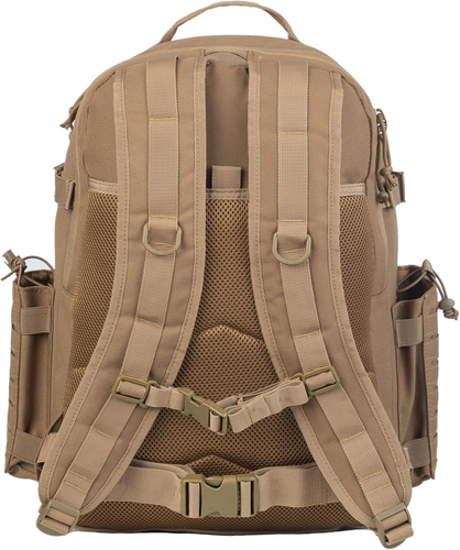 Large 3 Day Molle Assault Pack Military Tactical Army Backpack Bug Out Bag Tan - Picture 5 of 12