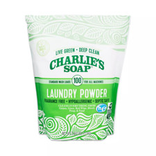 Charlie  s Soap Laundry Powder Fragrance-Free 100 loads  2.64 lbs 