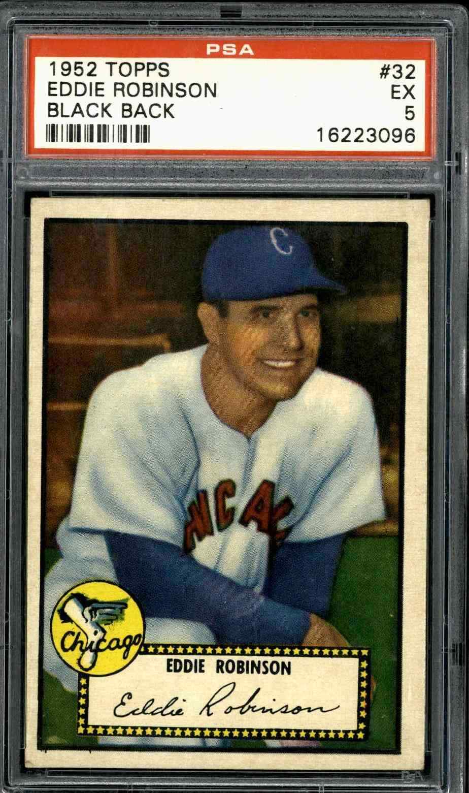 1952 Topps #32 Eddie Robinson - PSA 5