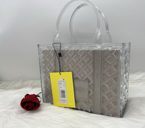 Auth NWT Marc Jacobs Women’s The Jelly Small Clear PVC Tote In White/ Clear - Picture 15 of 21