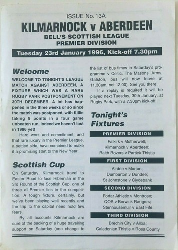 Kilmarnock Home Football Programmes *Choose from List* Discount Available - Picture 3 of 126