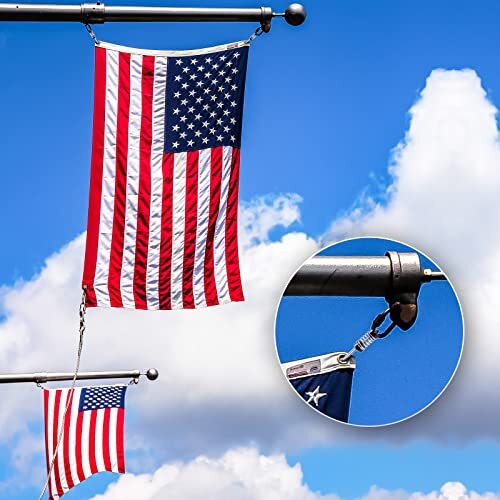 Moxweyeni Boot Flagge Clips Edelstahl Marine Flagge Clips für Fallen Outr... - Bild 6 von 6
