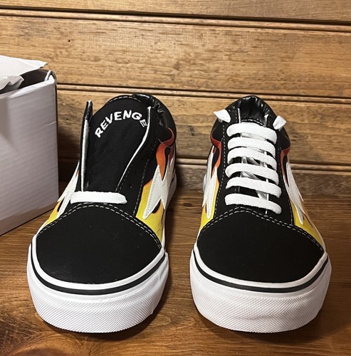 Revenge X Storm II Vol. 1 Black Flame Men’s Sneakers NIB Size 5 Authentic - Picture 4 of 15
