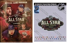 2022 NHL ALL STAR GAME PROGRAM & JERSEY PATCH NATIONAL HOCKEY LEAGUE LAS VEGAS