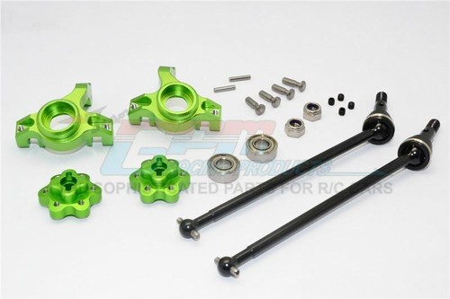 GPM YT102195S ALLOY F KNUCKLE ARM W/ HEX ADAPTERS & FRONT CVD 1/10 RC AXIAL YETI - Picture 4 of 5