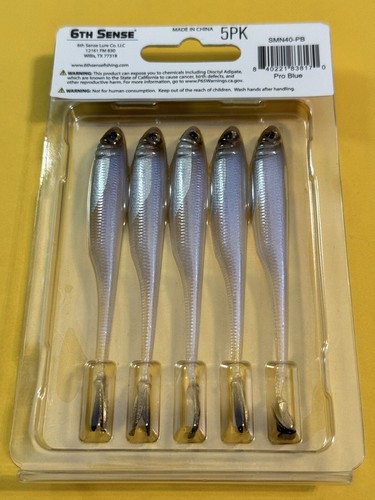 “New Release” MASTERCLASS 6th Sense Strobe Minnow 4.0” Pro Blue - Picture 2 of 3