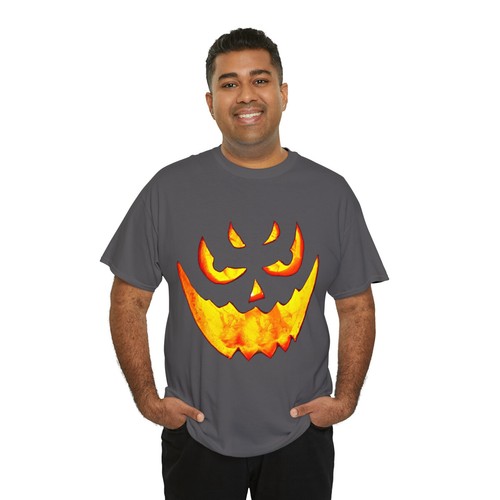 Scary Glowing Pumpkin Halloween Costume Graphic Tee Shirt, S-5XL - Bild 21 von 49