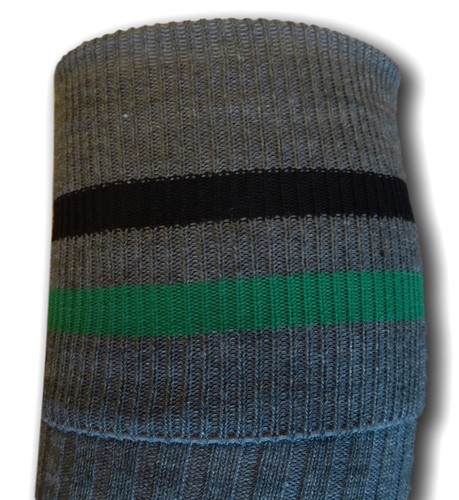 School Uniform Knee Length Wool Knee Socks - Many Trim Colours - Adult Sizes - Picture 21 of 35