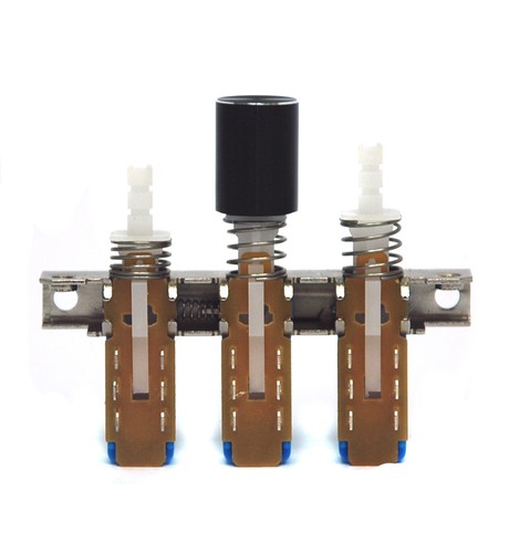 Perilla de aluminio de 100 piezas para interruptor de botón pulsador de enclavamiento φ10,4 x 16 mm agujero = 3,3 mm negro - Imagen 1 de 5