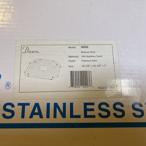 Dawn G032 Stainless Steel Bottom Sink Grid - Picture 2 of 3