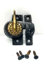 Antique Eastlake Victorian Window Sash Lock Eagle Claw c1885 Cast Iron Bronze