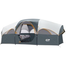 Portable 8 Person Camping Tent with 5 Windows and Easy 5-Minute Setup