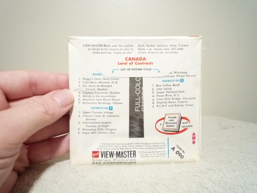 GAF ~ VIEWMASTER ~ CANADA ~ WORLD TRAVEL ~ 3 REEL SET ~ FACTORY SEALED! - Bild 2 von 2