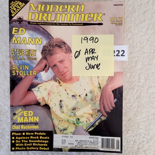 Lot Of 9 Modern Drummer Year 1990 Magazines / Jan-Mar + July-Dec - Notes - Imagen 11 de 11