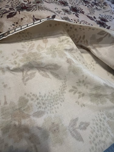 80s Retro Decor Fabric Floral Taupes Browns Stan Cathell 1.5yd By 56 Textured - Picture 4 of 15
