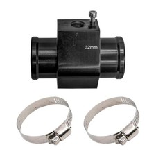 3PCS Auto Water Temp Joint Pipe, Aluminum Sensor Gauge Radiator Hose 32MM
