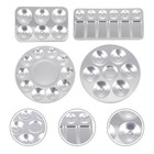  8 stücke Malerei Farbe Mischtabletts Aluminium Paletten Pigmentfarben