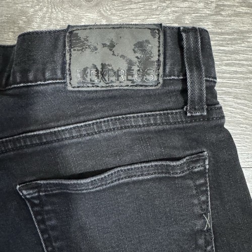 Pantalones de mezclilla elásticos ajustados negros Express para hombre estilo versátil talla 33x30 mezcla de algodón - Imagen 10 de 13